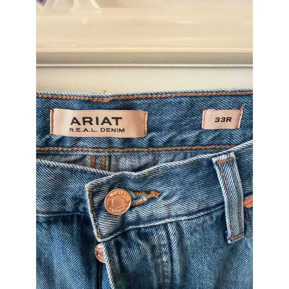 Ariat Jorts Women's Size 33 Denim Long Shorts Ultra High Rise Streetwear Punk